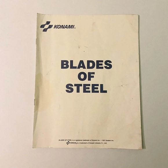 Vintage 1987 Blades  of Steel Konami Instruction Arcade Game Manual - Picture 12 of 12